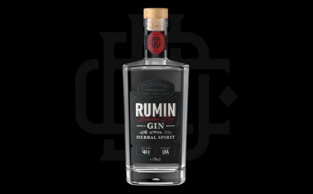 dizajn etikete za Gin